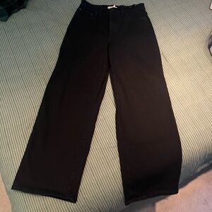 Madewell Perfect Vintage Wide Leg Jean Black Size 29